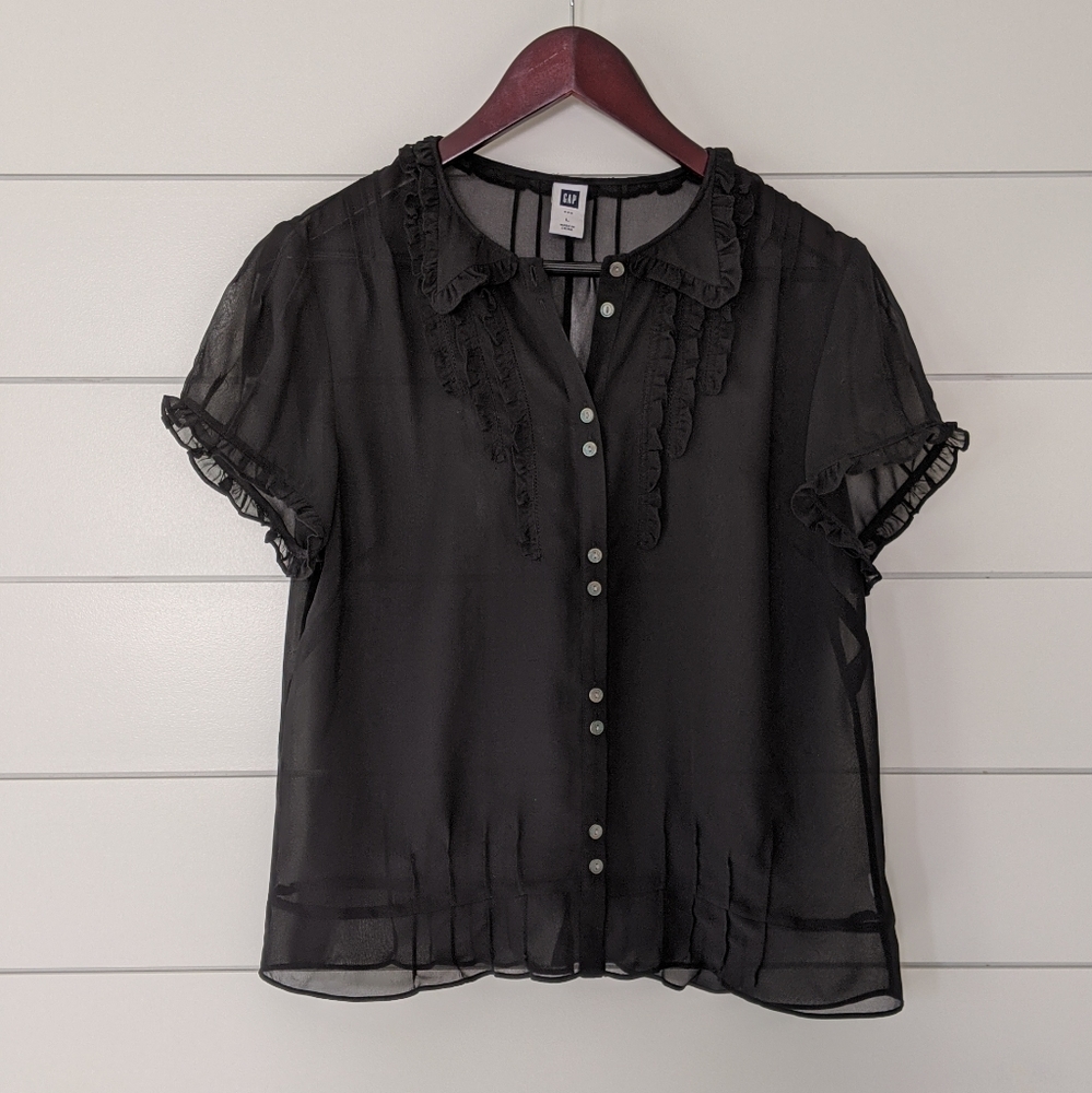 Black sheer top